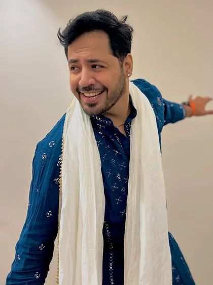 A playful, candid shot. This captures the fun and spontaneous energy I bring.