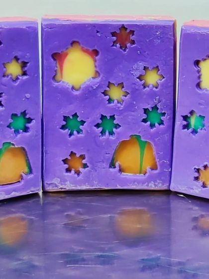 Another peekaboo soap attempt with a fun, colorful design.