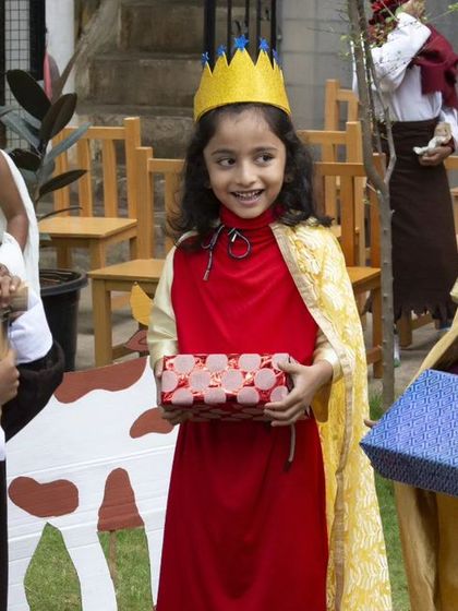 Beautiful photographs from our outdoor Christmas nativity play, capturing the children in their roles as they bring the story to life.