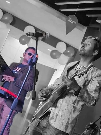 Another angle from our performance at Micron Technology, showing the band in full flow.