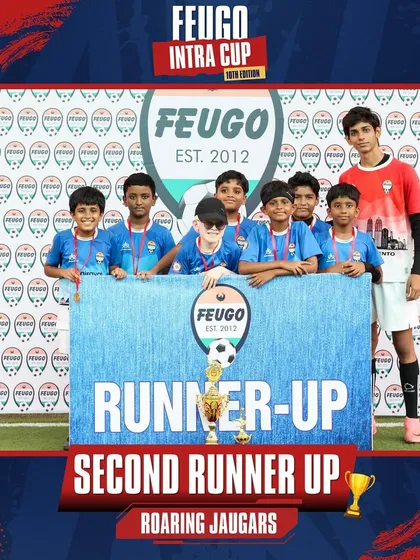 The 'Roaring Jaguars', who secured the Second Runner-Up spot in the U-11 category.