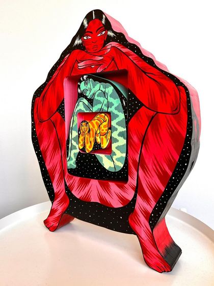 Another view of the assembled sculpture.