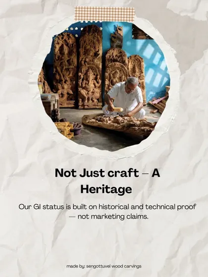 Our GI status is built on historical and technical proof, not marketing claims. We are proud to offer a heritage you can trust, where every carving is a testament to our authentic craft.
