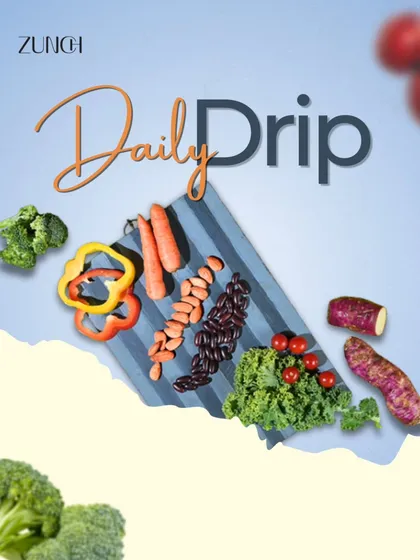 Our "Daily Drip" of ingredients. We bring together colorful, nutrient-dense foods like bell peppers, carrots, beans, and sweet potatoes to create our balanced bowls.