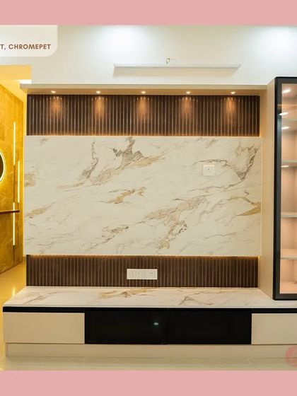 Bizzoppo - Residential Interior Design & Execution Elegant Living, Dining & Pooja Spaces photo 4