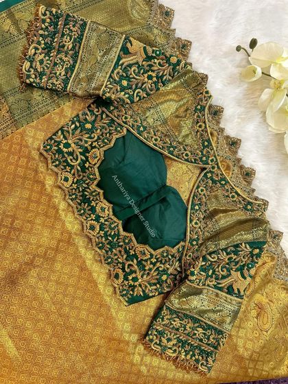 Anthariya by Nidhi Gowda - Ethnic Wear Design & Embroidery Courses Silk Saree Blouse Designs photo 14