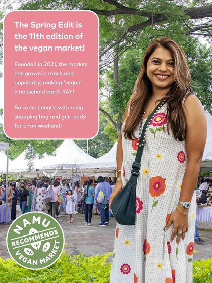 Here I am, enjoying the vibrant atmosphere of the market. Hosting these events and bringing this community together is my passion, and I love seeing everyone have a wonderful time.