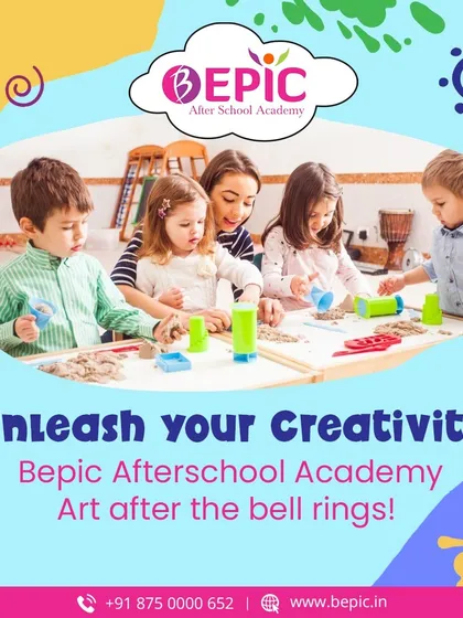 In our classes, an instructor guides a group of young children as they get hands-on with creative materials. We foster a collaborative and supportive atmosphere where kids can learn from each other and gain confidence in their artistic abilities.