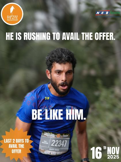 He's not just running the trail, he's running for the deal. Only two days left to get your registration at the best price. Be like him.