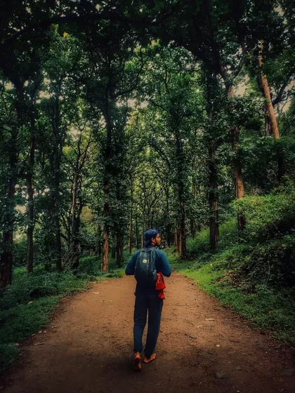 Walking a forest path, I feel a deep connection to the natural world. My journey with yoga has taught me to find stillness and healing not just on the mat, but in every moment and every environment.
