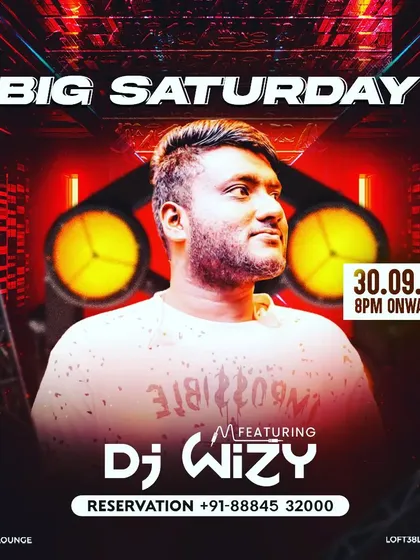 A poster for another "Big Saturday" event. These nights were consistently some of the most packed events at the club.