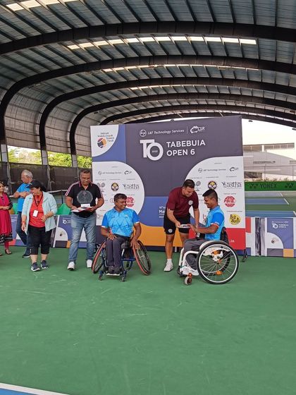 More winners from the Tabebuia Open being recognized for their outstanding performance. The event showcases the incredible talent within the wheelchair tennis community.