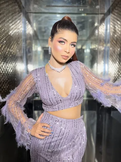 The cocktail bae. This look is modern, chic, and perfect for a party.