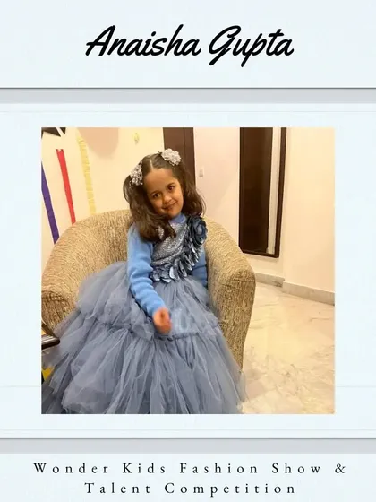 Welcome aboard, Anaisha Gupta. She looks like a princess in her beautiful blue gown.