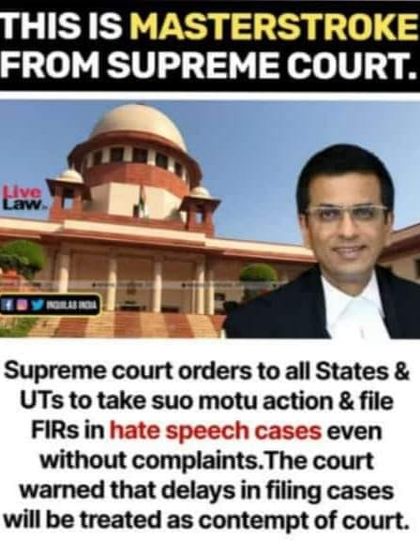 My take on the Supreme Court's order on hate speech. How will our loudmouth politicians get applause from the public now?