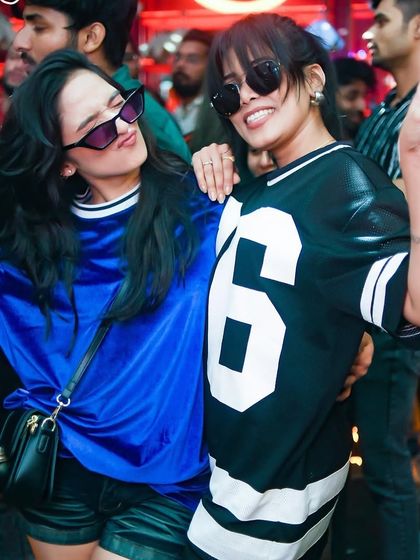 Peace signs and cool shades, the crowd at The Fixx is always ready for a photo.