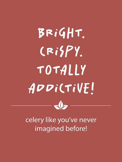 Bright, crispy, and totally addictive. My Celery Pesto will show you a side of celery you've never imagined before, turning a humble vegetable into a flavor star.