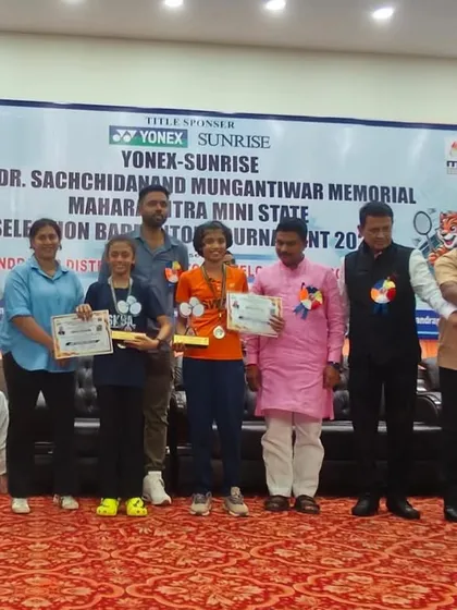 A fantastic silver medal win for Khanak Jhalani in the Under-13 doubles at the Mini State Selection Badminton Tournament in Maharashtra. Her dedication to the sport is truly inspiring.