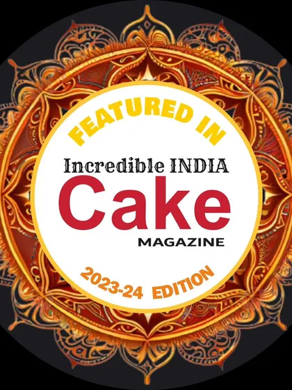 I was thrilled to have one of my creations featured in the 2023-24 edition of Incredible INDIA Cake Magazine. This recognition highlights my work on a national platform.