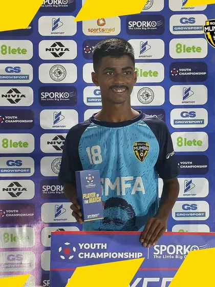 Man of the Match winner Atharva, whose outstanding performance fueled a 3-0 victory for his team.