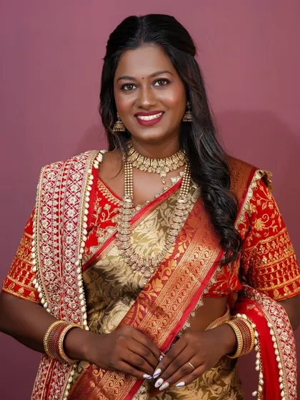 I believe makeup is for everyone. Here is a stunning look I created for a dusky skin tone, focusing on enhancing her natural warmth and glow to create a radiant bridal look.