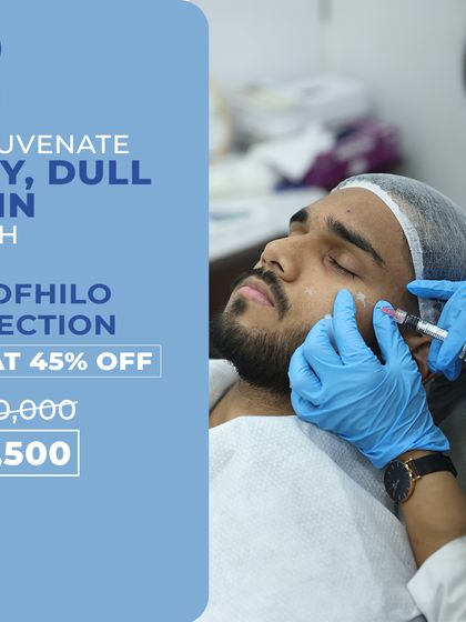 Rejuvenate dry, dull skin with a Profhilo injection. This powerful hydrating treatment is now available at a significant discount to help you restore your skin's natural glow.