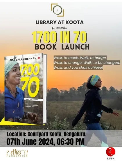 A promotional graphic for the "1700 in 70" book launch, part of our June events.