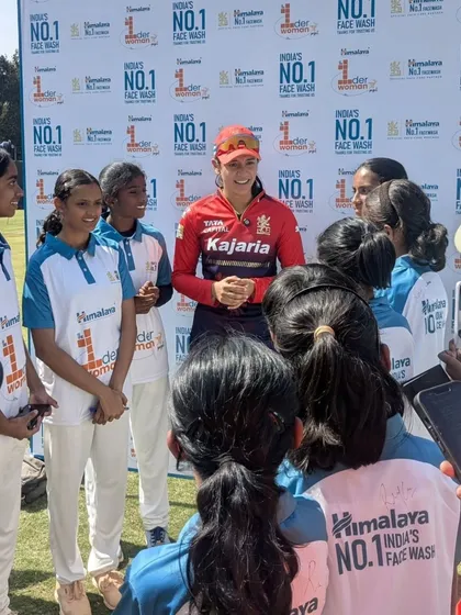 We create unforgettable moments for our young athletes. Here, our aspiring girl cricketers from the Bangalore Youth Cricket Academy get a dream-come-true opportunity to interact with their heroes like Smriti Mandhana and Ellyse Perry.