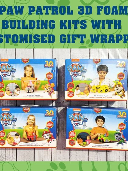 This Paw Patrol 3D foam building kit is a great activity-based gift. It comes with foam pieces and stickers to build a character.