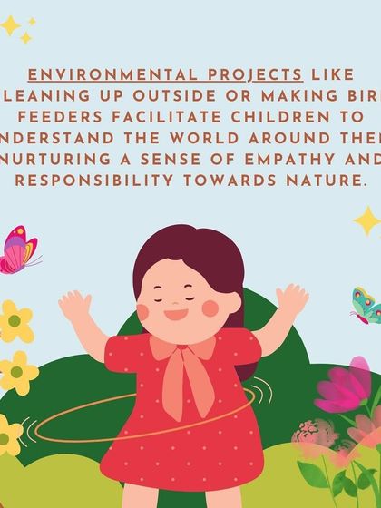 This series of infographics explains the importance of nature in Montessori education, from fostering a connection to the earth to promoting sustainability and independent learning through outdoor play.