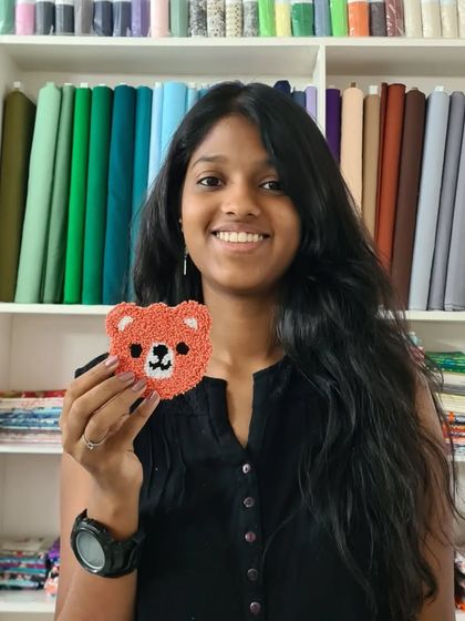 Another adorable bear face charm, showcasing the cute and personalized items you can create.