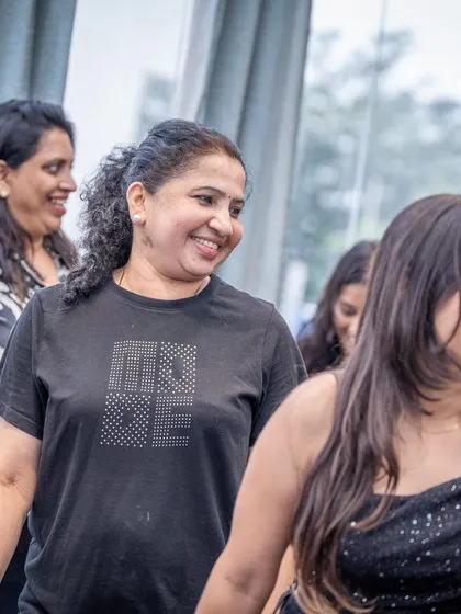The smiles and laughter shared between students are a huge part of the workshop experience. It's about learning and connecting.