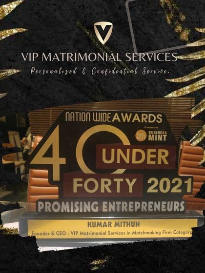 I am honored to have been named a "Promising Entrepreneur" in the Matchmaking Firm Category by Nationwide Awards. This award reflects my dedication and hard work in building a service founded on the principle of creating contented, lasting marriages.