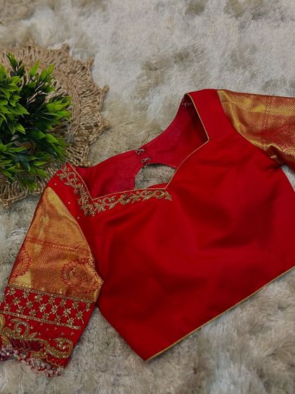 Chaithu Gowda - Custom Designer Ethnic Wear Custom Embroidered Blouses photo 31