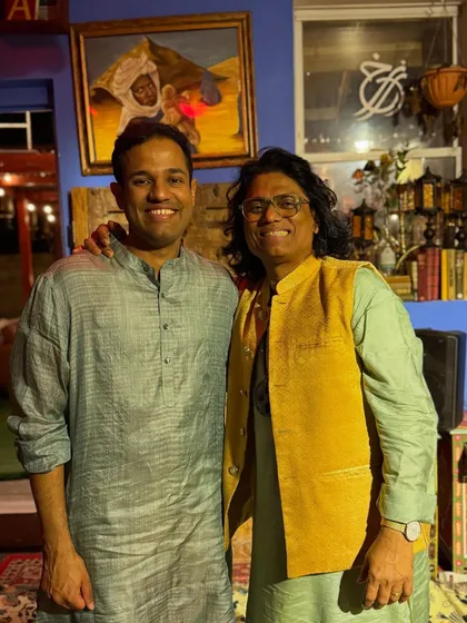 A memorable concert with my Guru, Grammy-nominated Sitar Maestro Pandit Ravi Chary, at Barzakh Cafe in Brooklyn, New York.