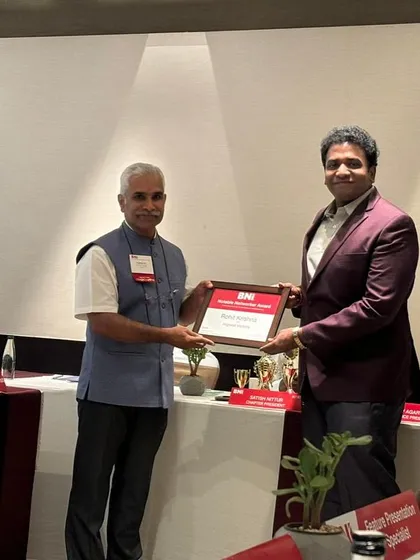 Another shot of the BNI recognition ceremony, highlighting our active participation in professional networks.