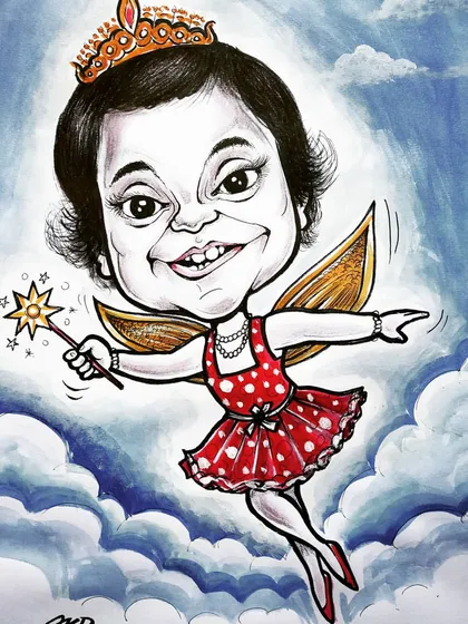 A birthday gift for a little angel. I can transform a child's photo into a magical scene, making them the hero of their own little fairy tale.