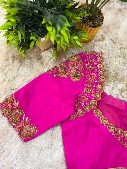 Chaithu Gowda - Custom Designer Ethnic Wear Custom Embroidered Blouses photo 39