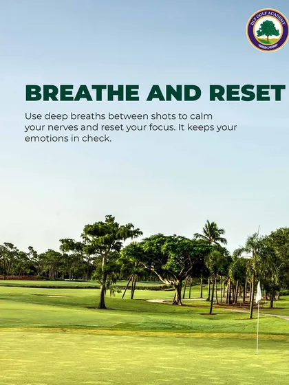 Breathe and reset. Using deep breaths between shots is a simple yet powerful technique to calm your nerves and reset your focus.