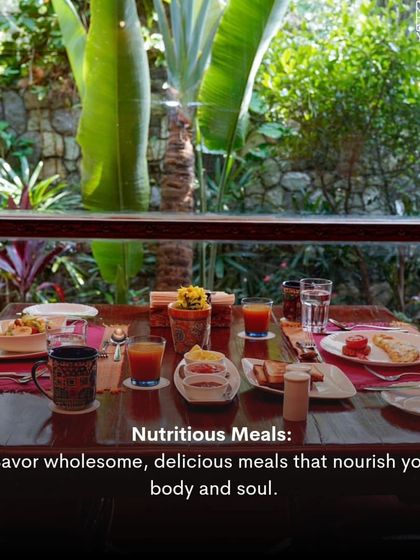 Savor wholesome, delicious meals that nourish your body and soul. Nutritious food is a key component of the holistic experience at my retreats.