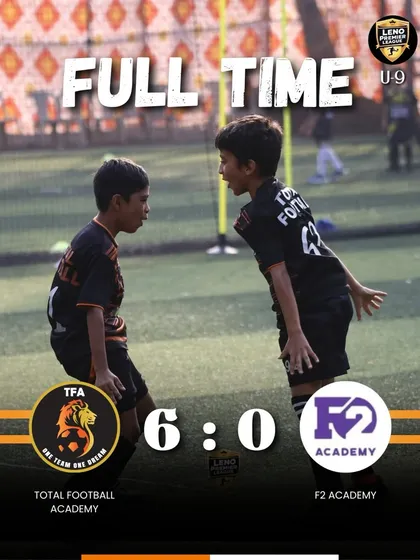 A 6-0 victory for our U9 team against F2 Academy in the Leno Premier League.
