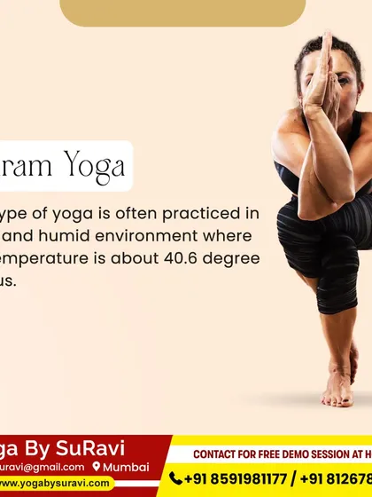 An introduction to Bikram Yoga, which is practiced in a hot, humid environment to deepen stretches and promote detoxification.
