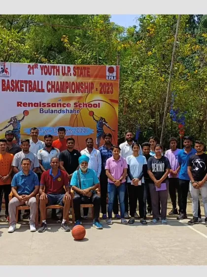 Our coaches attending a Basketball Coach Clinic organized by the Uttar Pradesh Basketball Association to stay updated with the latest techniques.