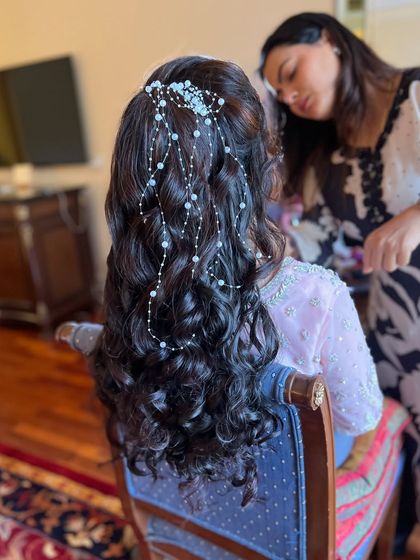 Bhavya Achar - Bridal & Occasion Styling Romantic Open & Half-Up Styles photo 75