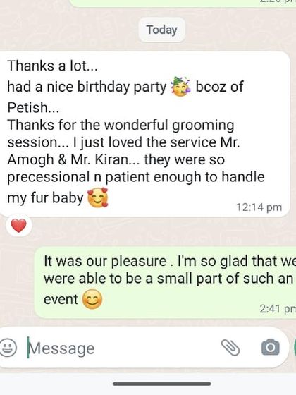 Petish Grooming - Mobile Grooming for Dogs & Cats Happy Pet Parents: Reviews & Testimonials photo 10