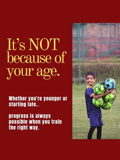 It's not about your age. Whether you're young or starting late, progress is always possible when you train the right way.