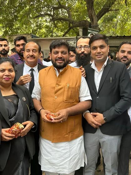 Another picture from our visit to Jantar Mantar, standing with those who are fighting for their rights.