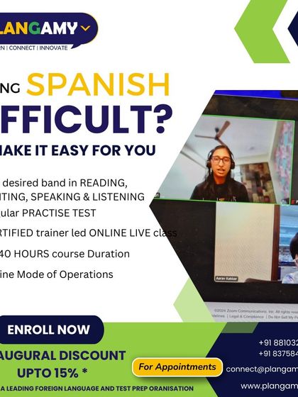 Finding Spanish difficult? We make it easy with certified trainer-led online classes that focus on reading, writing, speaking, and listening, complete with regular practice tests.