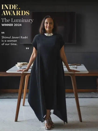 We are proud to be recognized as a force for great design and sustainable living. Our Founding Partner, Shimul Javeri Kadri, being honored as a Luminary at the 2024 INDE Awards reflects our practice's commitment to creating architecture with ethos and ethics.