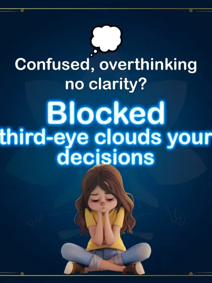Feeling confused, constantly overthinking, and lacking clarity? A blocked Third-Eye Chakra clouds your intuition and decision-making abilities, making it hard to see your path forward.